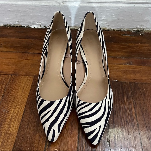 H&M Shoes - H&M Zebra Print Heels Size 8.5